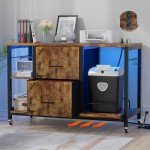 Hyomdeck Lateral File Cabinet with Shredder Stand
