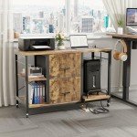 Hyomdeck Lateral File Cabinet with Shredder Stand