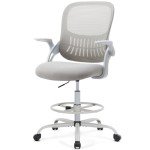Ergonomic Tall Drafting Desk Chair with Lumbar Support