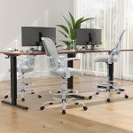 Ergonomic Tall Drafting Desk Chair with Lumbar Support