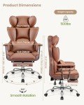 Bestfair Big & Tall Ergonomic Office Chair with Footrest