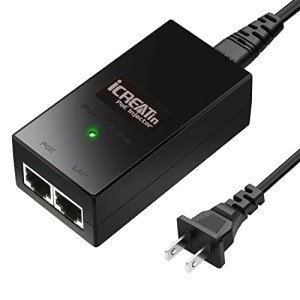 Gigabit PoE Injector 48V Power Adapter 15.4W