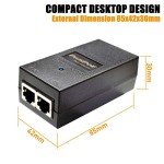 48V PoE Injector Adapter for IP Cameras & Phones