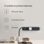 Belkin 6-Outlet Surge Protector Power Strip