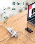 10 FT Surge Protector Power Strip with USB Outlets