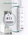 10 FT Surge Protector Power Strip with USB Outlets