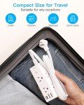 10ft Power Strip with Flat Plug and USB Ports