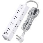 10 FT Surge Protector Power Strip with USB Outlets