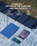 LUMOPAL 60W Portable Foldable Solar Charger
