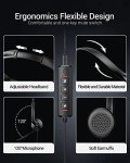 Wired USB Headset with Noise Cancelling Microphone