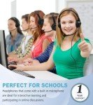 Ladont Wired Headset with Microphone for PC
