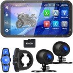 Tenbaba 6.25" Motorcycle DVR & GPS Touchscreen