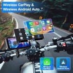 WEUASTE 6.25" Motorcycle Dash Cam with GPS