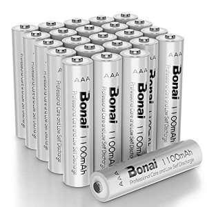 BONAI 24 Pack Rechargeable AAA Batteries 1100mAh