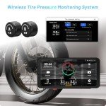 3-Camera Motorcycle CarPlay GPS Navigation System