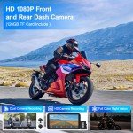 WEUASTE 6.25" Motorcycle Dash Cam with GPS