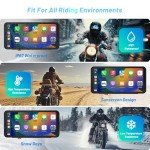 3-Camera Motorcycle CarPlay GPS Navigation System
