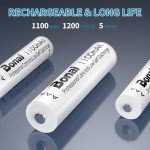 BONAI 24 Pack Rechargeable AAA Batteries 1100mAh