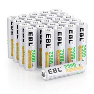 EBL 2500mAh AA Rechargeable Batteries - 24 Pack