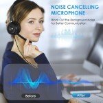 Soothielec USB Headset with Noise-Canceling Microphone
