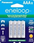 Panasonic Eneloop AAA Rechargeable Batteries, 8-Pack