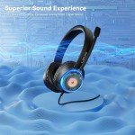LEVN USB Headset with Noise-Canceling Microphone