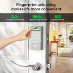 Keyless Fingerprint Smart Lock with Touch Screen