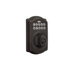 Schlage BE365 Camelot Keypad Deadbolt - Aged Bronze