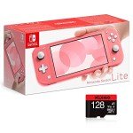 Nintendo Switch Lite Holiday Bundle - Coral Edition