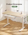 Marsail 48 x 24 Inch Adjustable Standing Desk