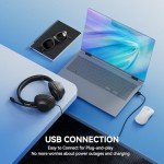 LEVN USB Headset with Noise-Canceling Microphone