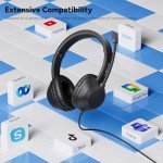 LEVN USB Headset with Noise-Canceling Microphone