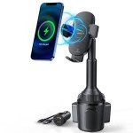 Wireless Car Charger & Phone Mount for Cup Holder