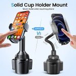 Wireless Car Charger & Phone Mount for Cup Holder