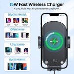 Wireless Car Charger & Phone Mount for Cup Holder