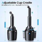 Wireless Car Charger & Phone Mount for Cup Holder