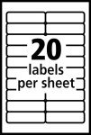 Avery Removable Self-Adhesive Labels, 840 Pack