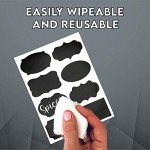 Chalkboard Label Stickers Set with Markers - 96 Pcs