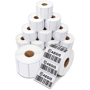 Adhesive Direct Thermal Barcode Labels - 12 Rolls