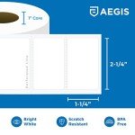 Adhesive Direct Thermal Barcode Labels - 12 Rolls
