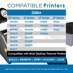 Adhesive Direct Thermal Barcode Labels - 12 Rolls