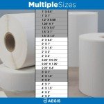 Adhesive Direct Thermal Barcode Labels - 12 Rolls