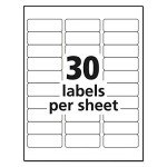 Avery Matte Clear Inkjet Address Labels, 300 Pack