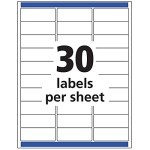 Avery Matte Clear Inkjet Address Labels, 300 Pack