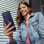 Motorola Moto G54 5G Midnight Blue with Case