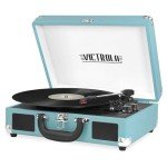 Victrola Bluetooth Portable Suitcase Record Player - Turquoise
