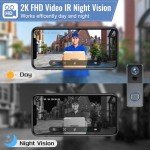 Wireless 2K Video Doorbell with Human Detection
