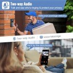 Wireless 2K Video Doorbell with Human Detection