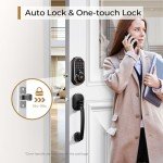 WiFi Keyless Entry Door Lock with Camera Set
