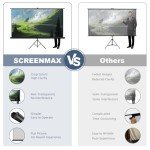 SCREENMAX 80" Portable Outdoor Projector Screen